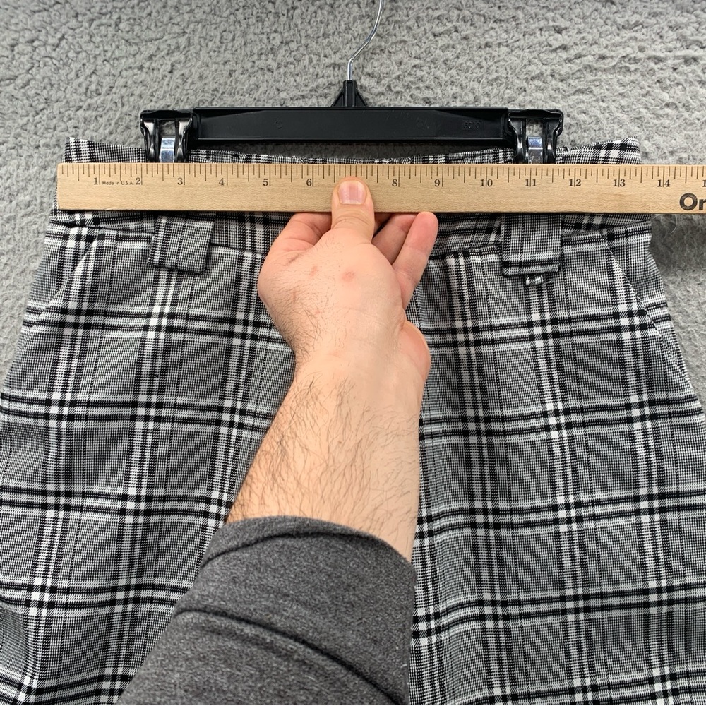 I.AM.GIA High Waist Plaid Cobain Pants Joggers Black White Tartan Women’s Size M - Picture 3 of 13